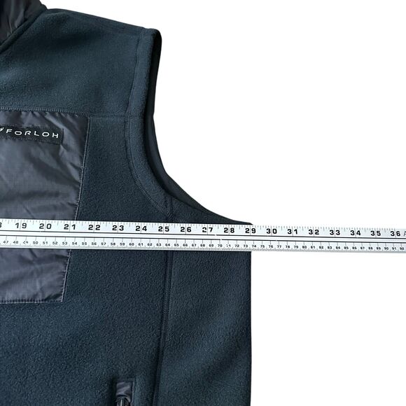 Forloh Raider Polartec Fleece Vest Men’s 3XL XXXL Black Full Zip Regular Fit - Picture 7 of 8